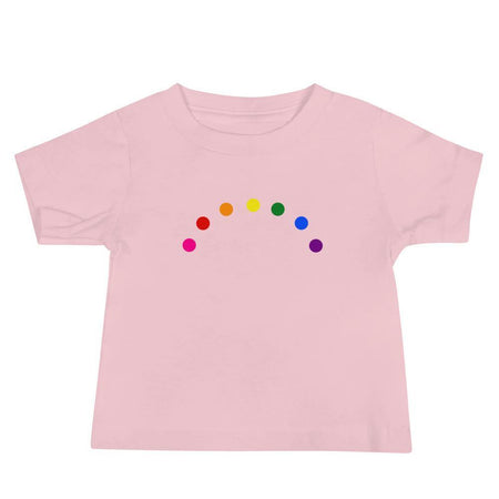 Rainbow Minimalism Baby Tee - pridebanana - baby, children, gay, kids, lgbtqia+, love, love is love, minimalism, original pride flag, pride, queer, shirt, t-shirt, tee, tshirt, youth