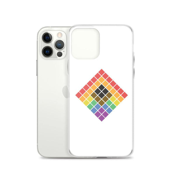 Cubed Rainbow 2.0 iPhone Case - pridebanana - case, colorful, cube, iphone, lgbtqia+, love is love, minimalistic, phone, pride, pride flag, queers, rainbow, trans