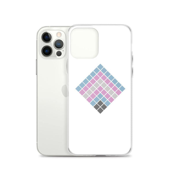 Cubed Trans iPhone Case - pridebanana - case, colorful, cube, iphone, lgbtqia+, love is love, minimalistic, phone, pride, pride flag, queers, rainbow, trans