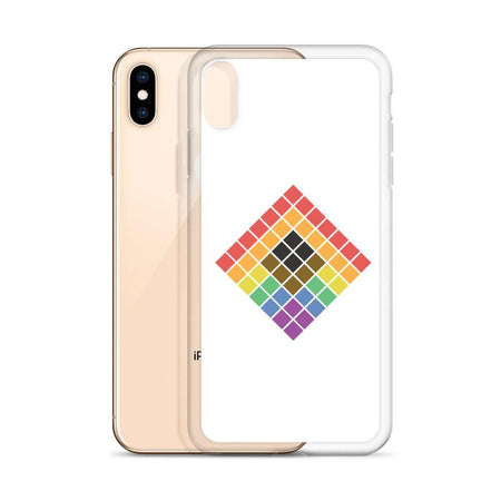 Cubed Rainbow 2.0 iPhone Case - pridebanana - case, colorful, cube, iphone, lgbtqia+, love is love, minimalistic, phone, pride, pride flag, queers, rainbow, trans