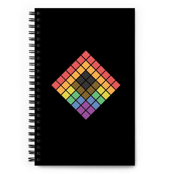 Cubed Rainbow Notebook - pridebanana - colorful, gay, lesbian, lgbt, lgbtqia+, love is love, minimalistic, notebook, pride, pride flag, queers, rainbow, stationary