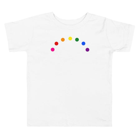 Rainbow Minimalism Toddler Tee - pridebanana - children, gay, kids, lgbtqia+, love, love is love, minimalism, original pride flag, pride, queer, shirt, t-shirt, tee, toddler, tshirt