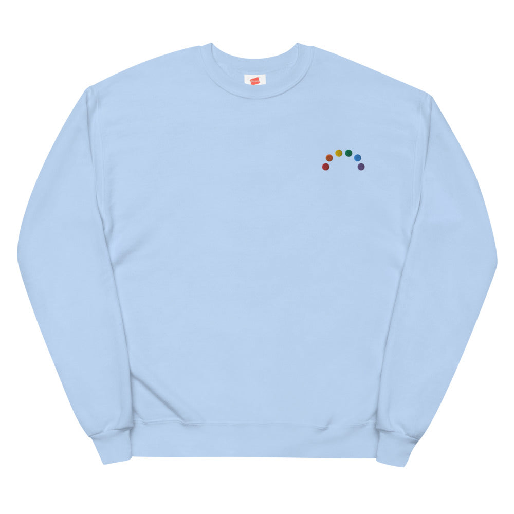Embroidered Rainbow Sweater