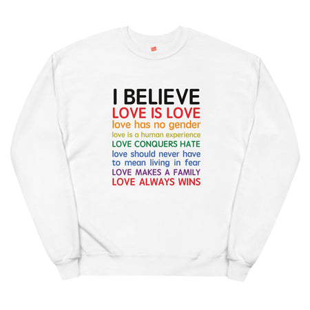 "Love is Love" Beliefs Sweater