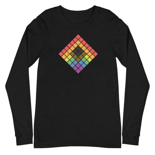 Cubed Rainbow 2.0 Long Sleeve Tee - pridebanana - 