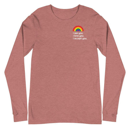 "I See You" Long Sleeve Tee - pridebanana - ally, cheer, cheer for queers, i accept you, i love you, i see you, lesbian, lgbt, lgbtqia+, love, love is love, minimalism, pride, proud, queer, queers, sweater