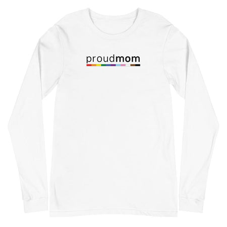 Proud Mom Long Sleeve Tee - pridebanana - ally, daughter, lesbian, lgbt, lgbtqia+, love, love is love, minimalism, mom, mother, pride, proud, queer, son