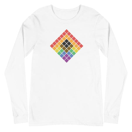 Cubed Rainbow 2.0 Long Sleeve Tee - pridebanana - 
