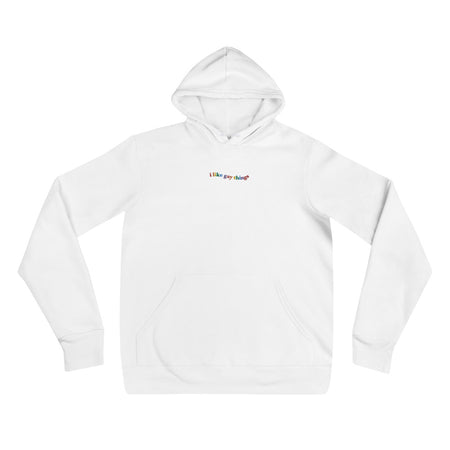 "i like gay things" Embroidered Hoodie