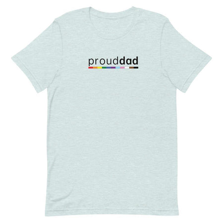 Proud Dad Tee - pridebanana - ally, dad, father, lesbian, lgbt, lgbtqia+, love is love, minimalism, nonbinary, papa, proud, queer, trans