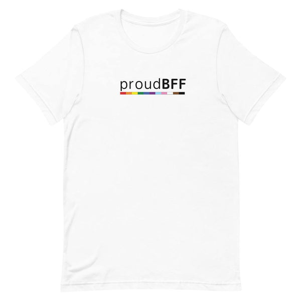Proud BFF Tee - pridebanana - ally, best friend, bff, lesbian, lgbt, lgbtqia+, love is love, minimalism, nonbinary, proud, proud ally, queer, trans