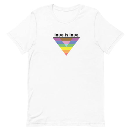 "Love is Love" Ally Flag Tee - pridebanana - ally, apparel, gay, lesbian, love is love, minimalistic, pride, pridewear, spring