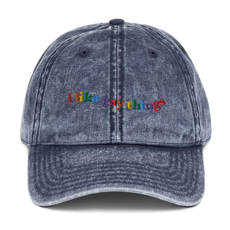 "i like gay things" Vintage Hat